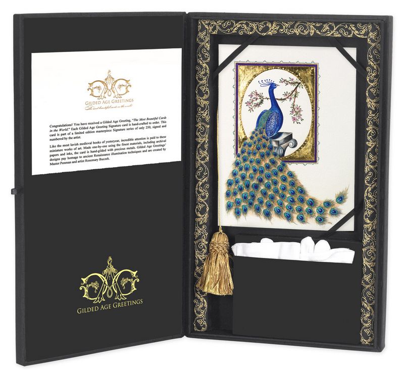 Peacock Wedding Card Box - handmade hot and couture Custom Made